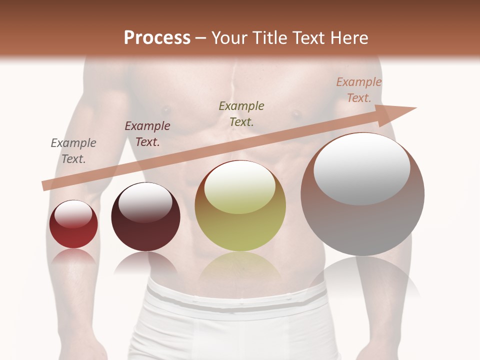 A Man In Underwear Is Posing For A Picture PowerPoint Template
