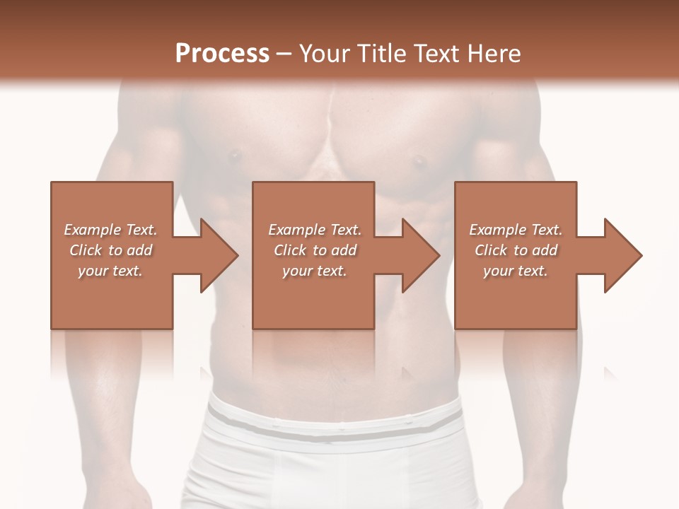A Man In Underwear Is Posing For A Picture PowerPoint Template