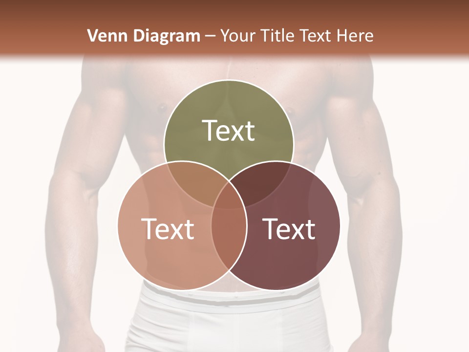 A Man In Underwear Is Posing For A Picture PowerPoint Template