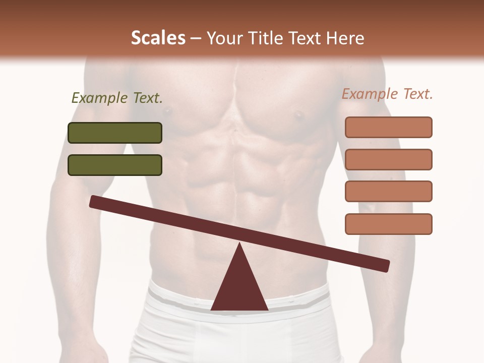 A Man In Underwear Is Posing For A Picture PowerPoint Template
