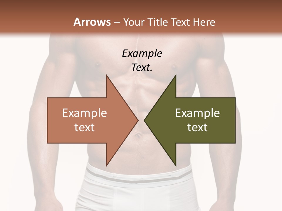 A Man In Underwear Is Posing For A Picture PowerPoint Template