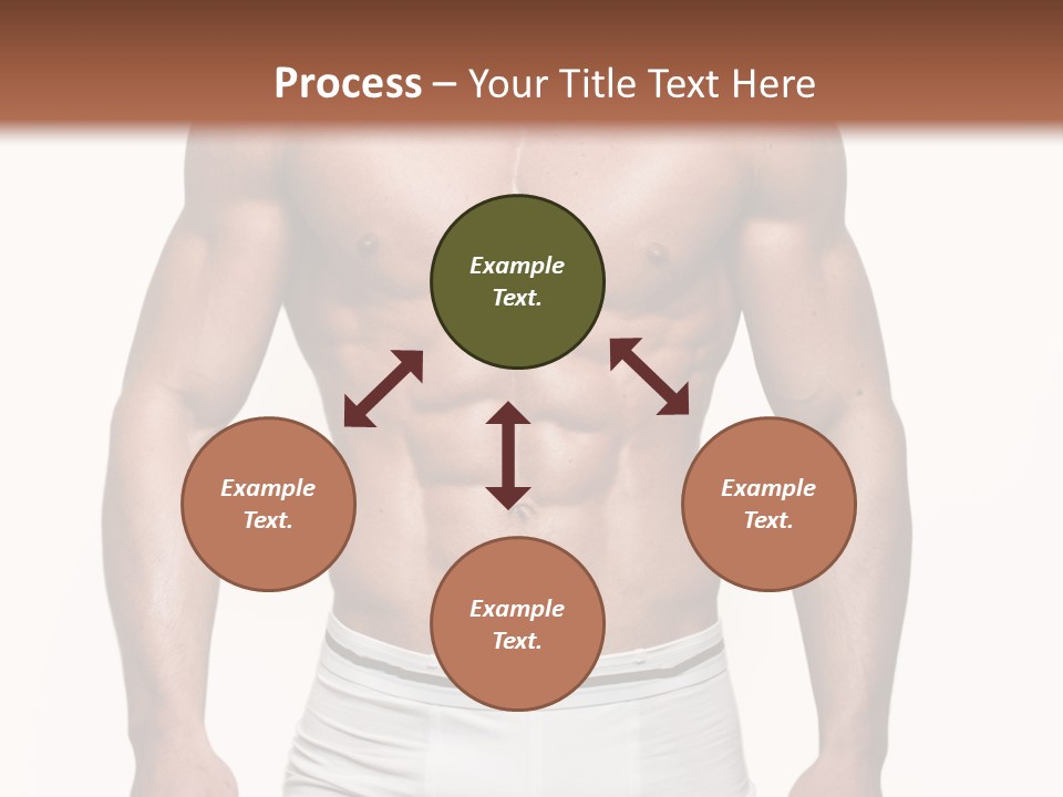 A Man In Underwear Is Posing For A Picture PowerPoint Template