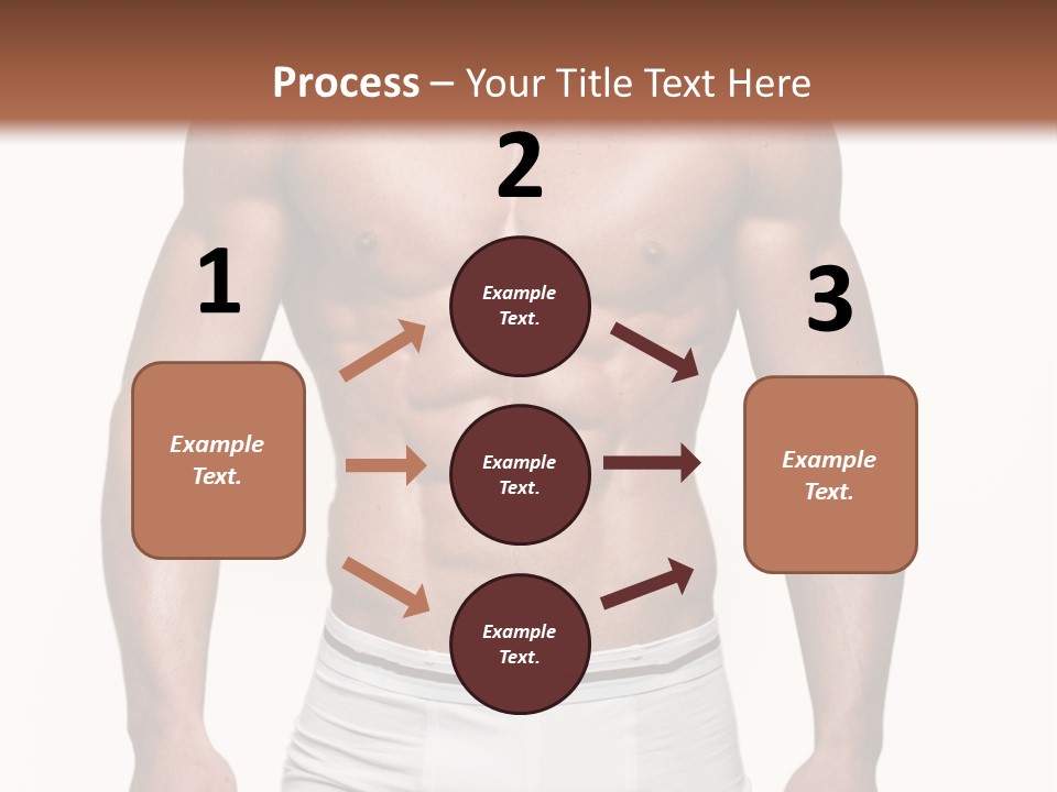 A Man In Underwear Is Posing For A Picture PowerPoint Template