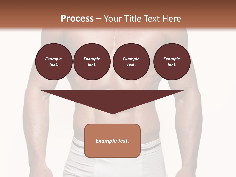 A Man In Underwear Is Posing For A Picture PowerPoint Template
