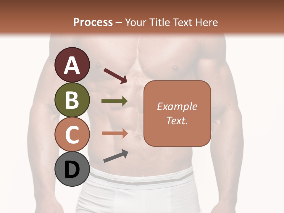 A Man In Underwear Is Posing For A Picture PowerPoint Template
