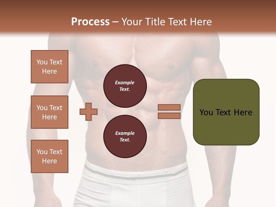 A Man In Underwear Is Posing For A Picture PowerPoint Template