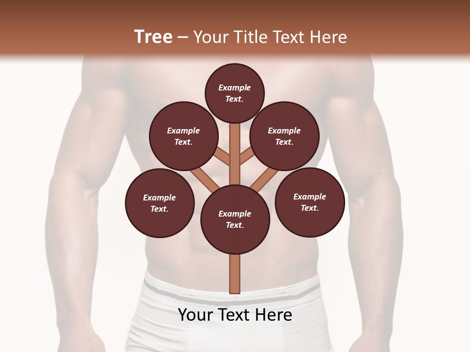 A Man In Underwear Is Posing For A Picture PowerPoint Template