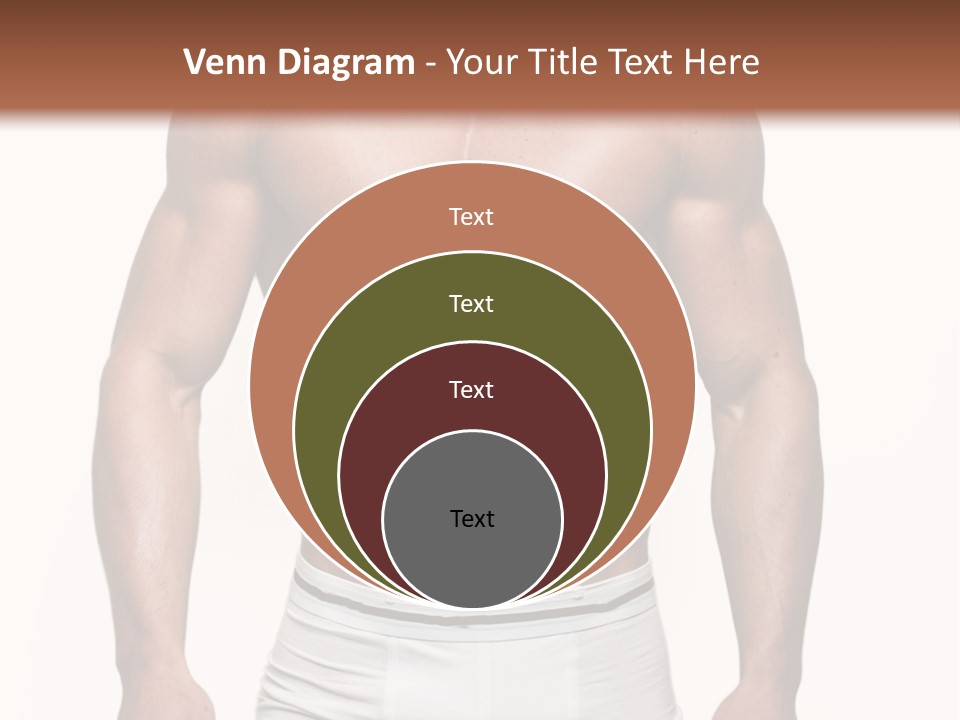A Man In Underwear Is Posing For A Picture PowerPoint Template