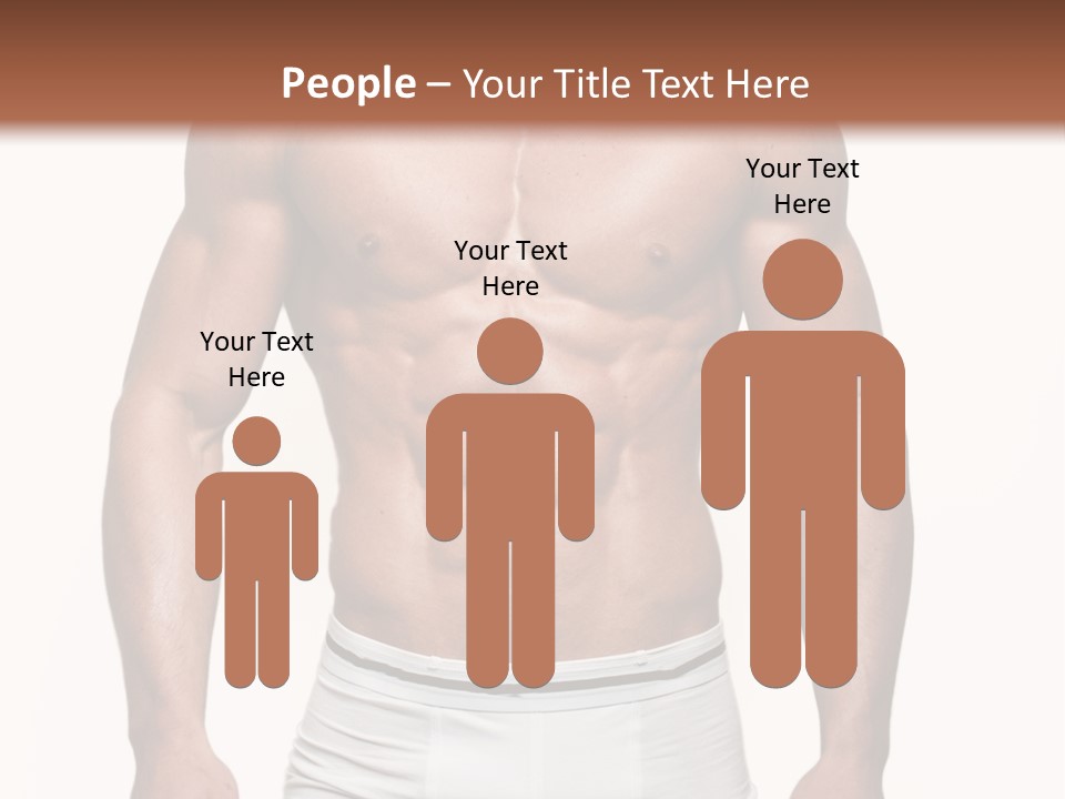 A Man In Underwear Is Posing For A Picture PowerPoint Template