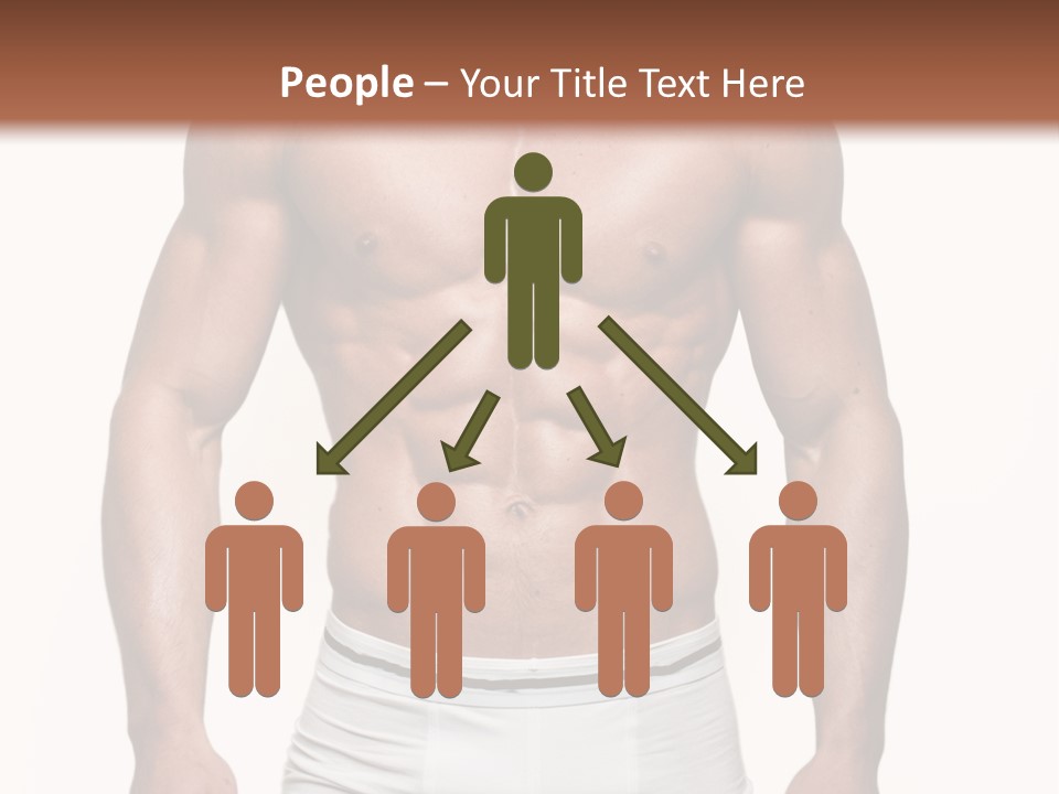 A Man In Underwear Is Posing For A Picture PowerPoint Template