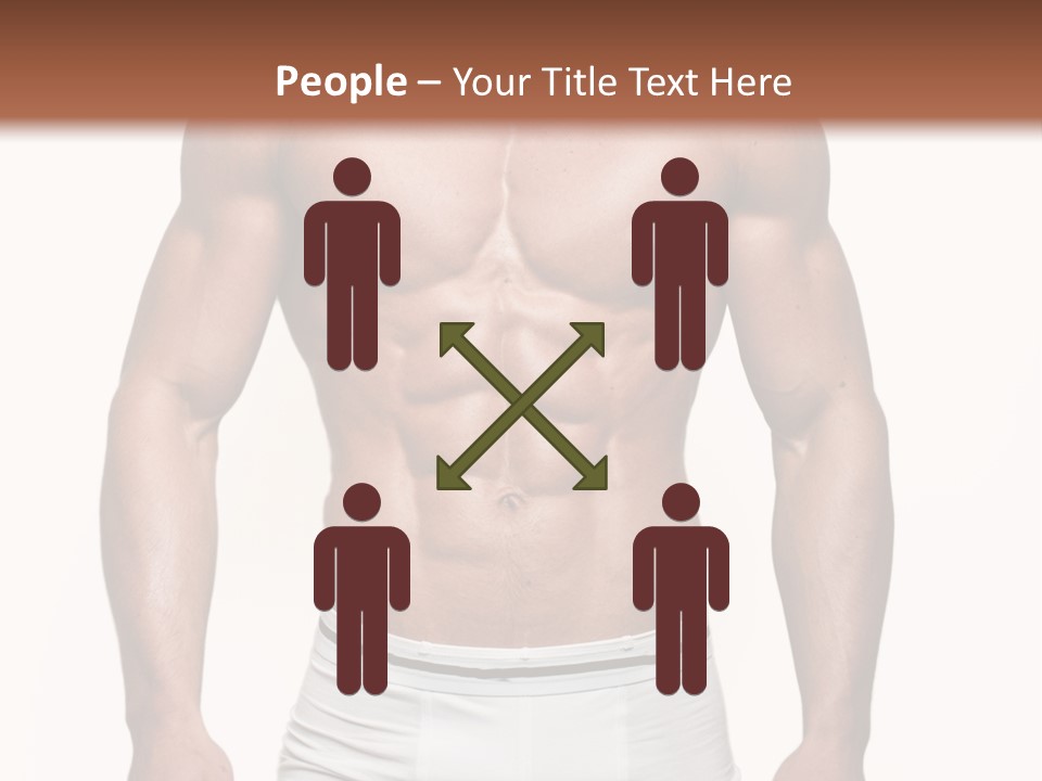 A Man In Underwear Is Posing For A Picture PowerPoint Template
