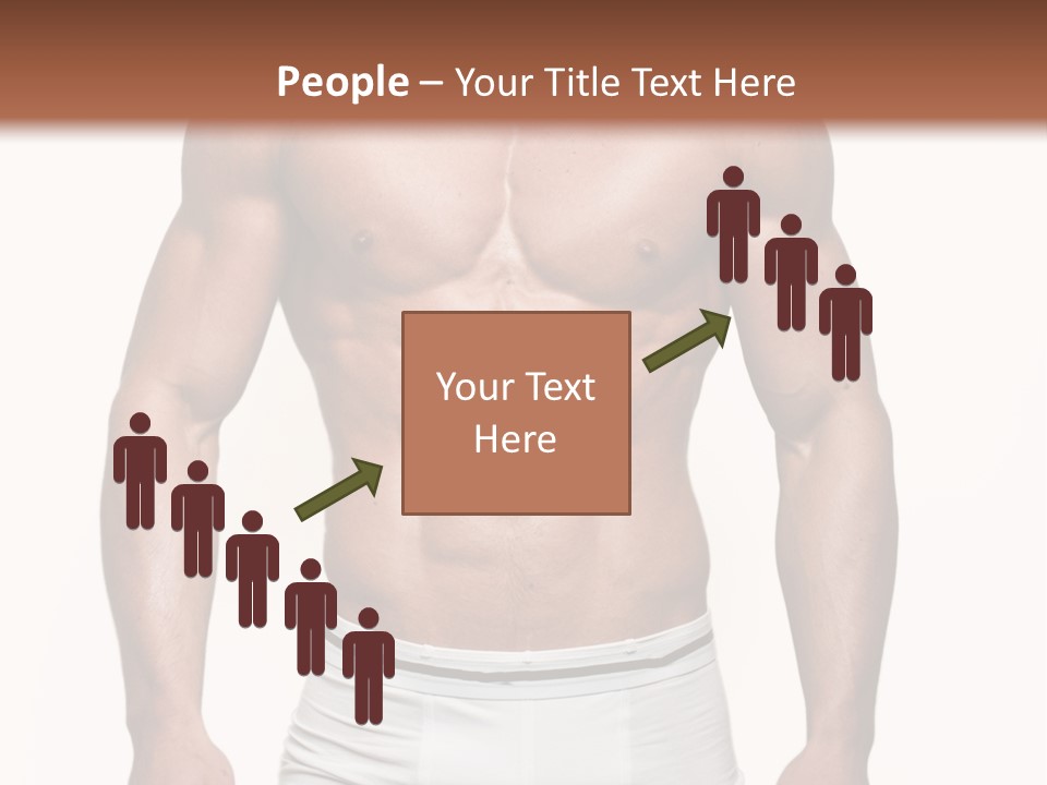A Man In Underwear Is Posing For A Picture PowerPoint Template