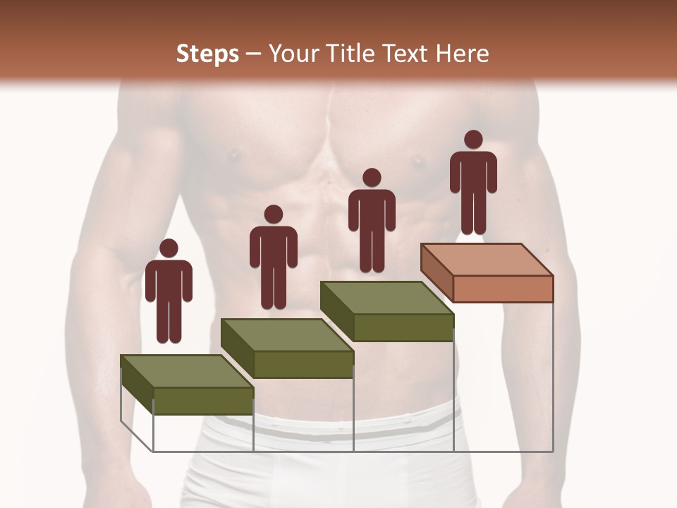 A Man In Underwear Is Posing For A Picture PowerPoint Template