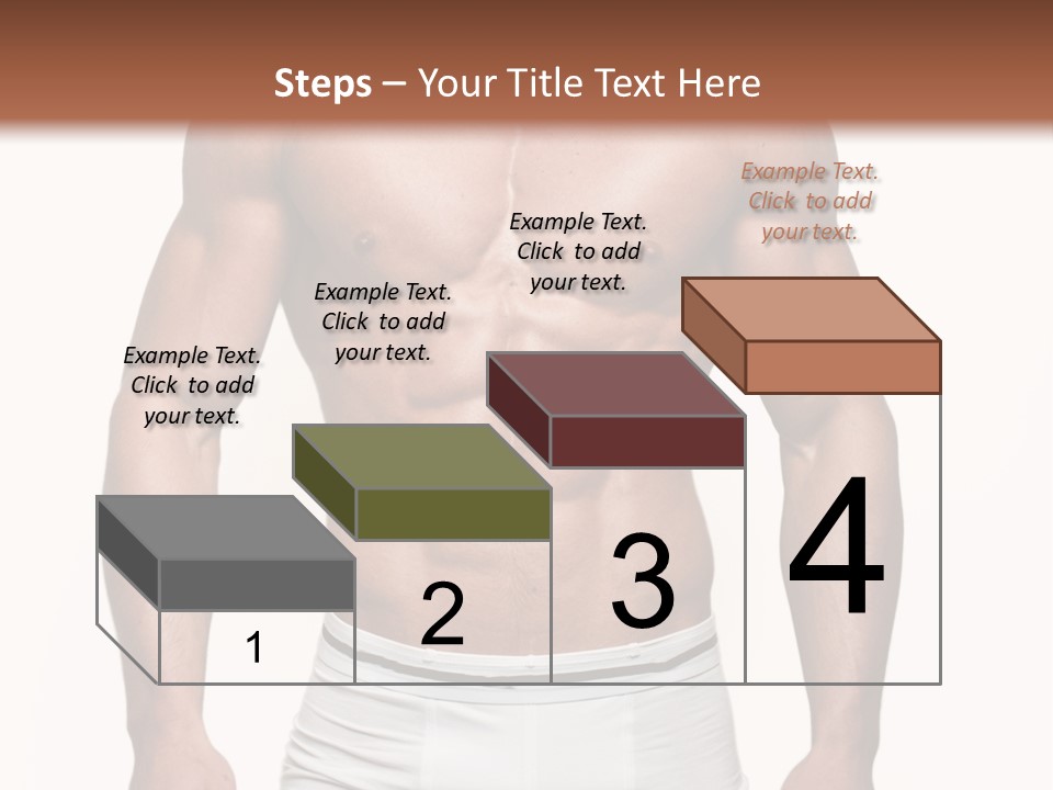 A Man In Underwear Is Posing For A Picture PowerPoint Template