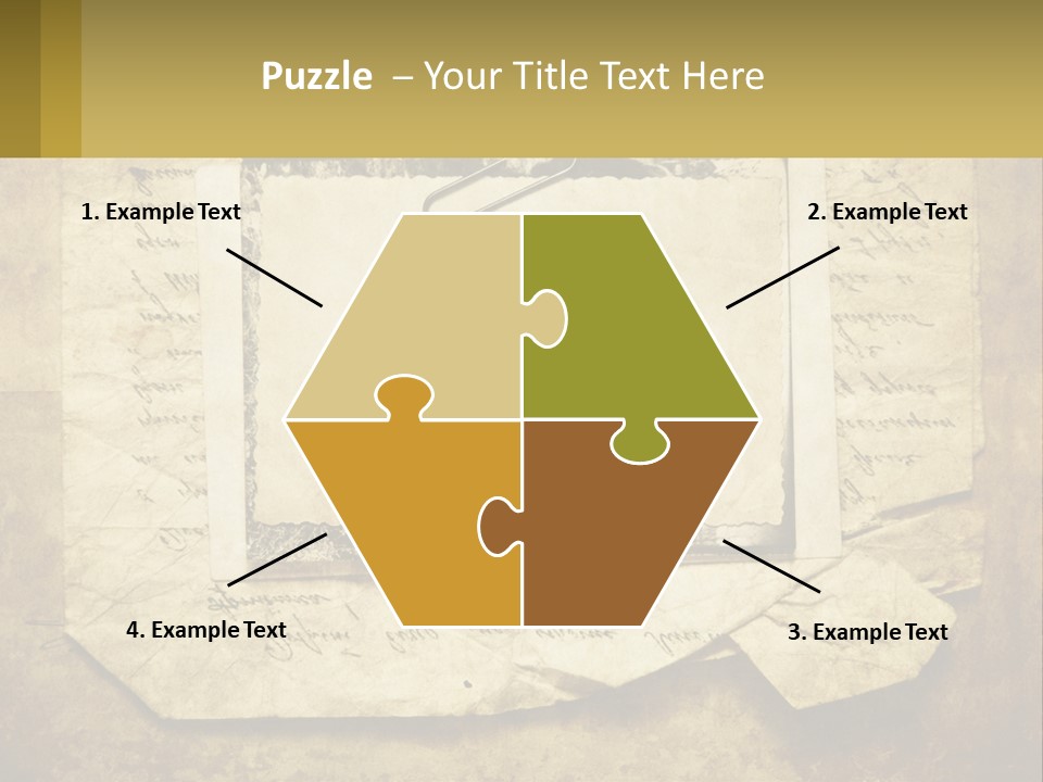 Write Tattered Page PowerPoint Template