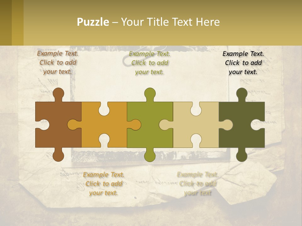 Write Tattered Page PowerPoint Template