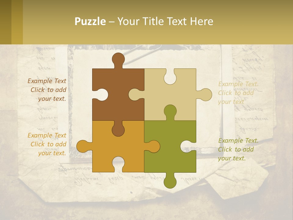 Write Tattered Page PowerPoint Template