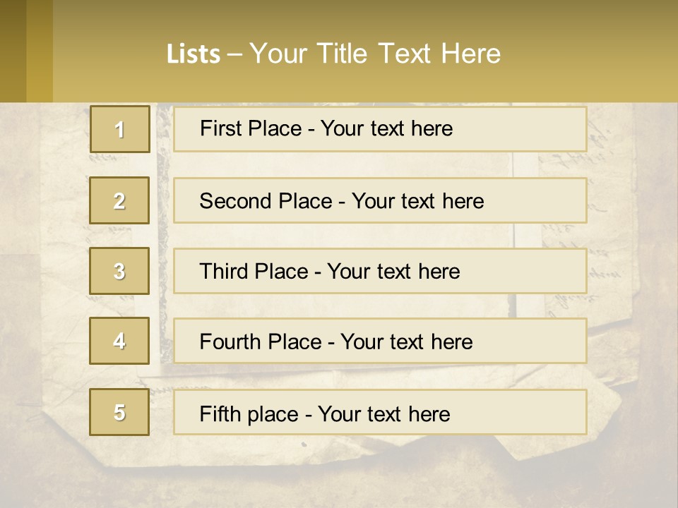 Write Tattered Page PowerPoint Template