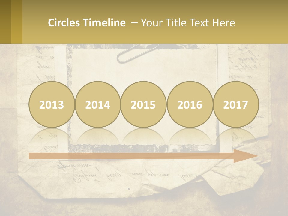 Write Tattered Page PowerPoint Template