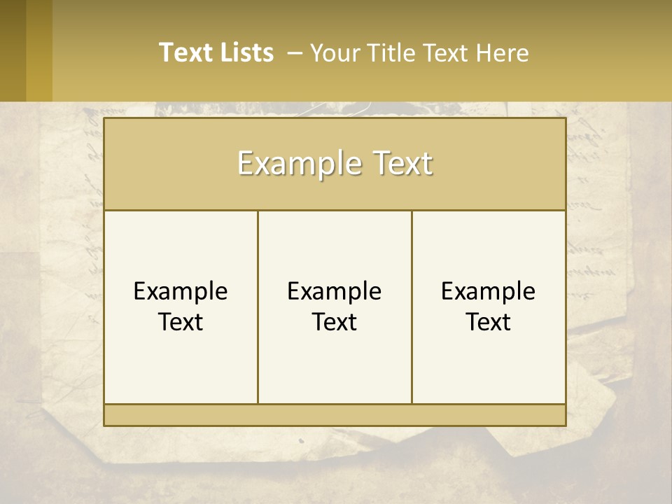 Write Tattered Page PowerPoint Template