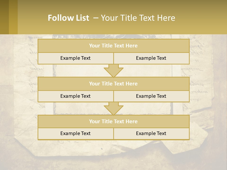 Write Tattered Page PowerPoint Template