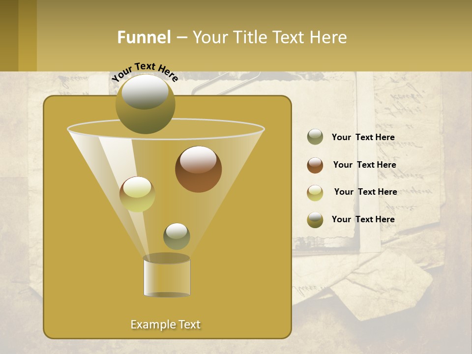 Write Tattered Page PowerPoint Template