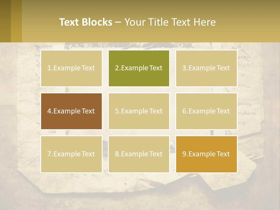 Write Tattered Page PowerPoint Template