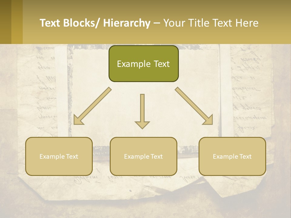Write Tattered Page PowerPoint Template