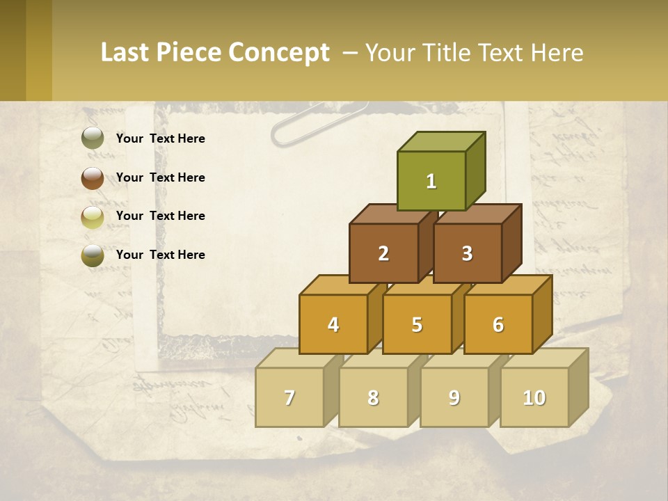Write Tattered Page PowerPoint Template