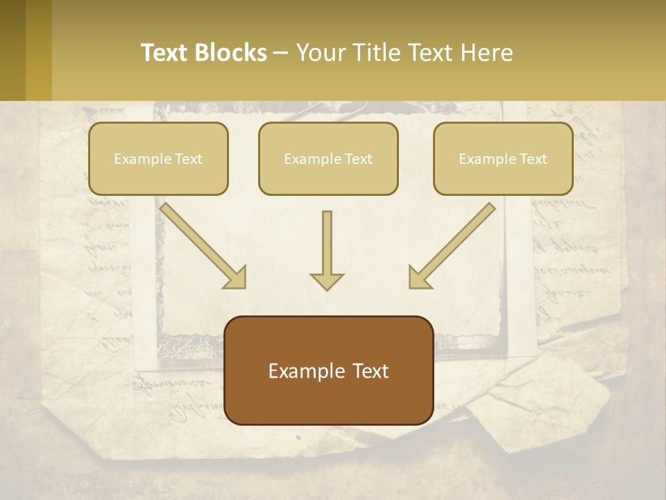 Write Tattered Page PowerPoint Template