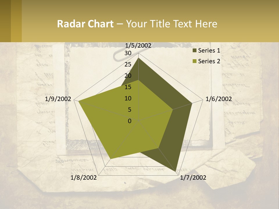 Write Tattered Page PowerPoint Template