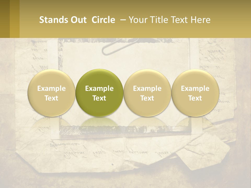 Write Tattered Page PowerPoint Template