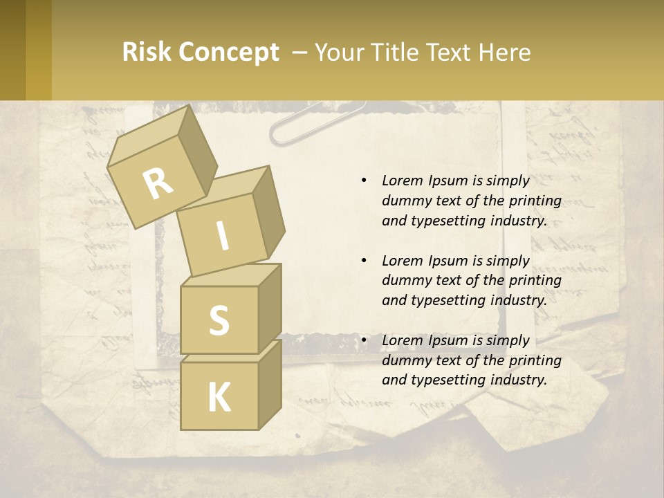 Write Tattered Page PowerPoint Template