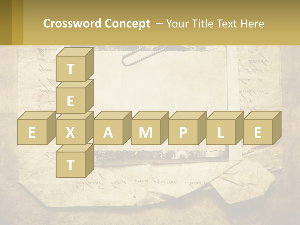 Write Tattered Page PowerPoint Template