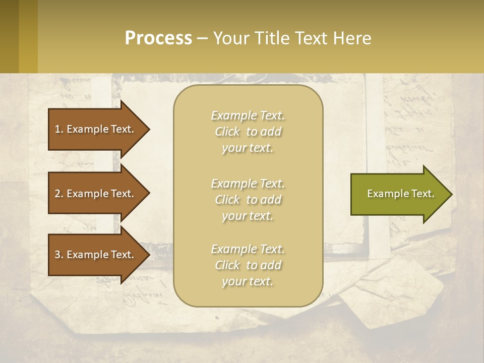 Write Tattered Page PowerPoint Template