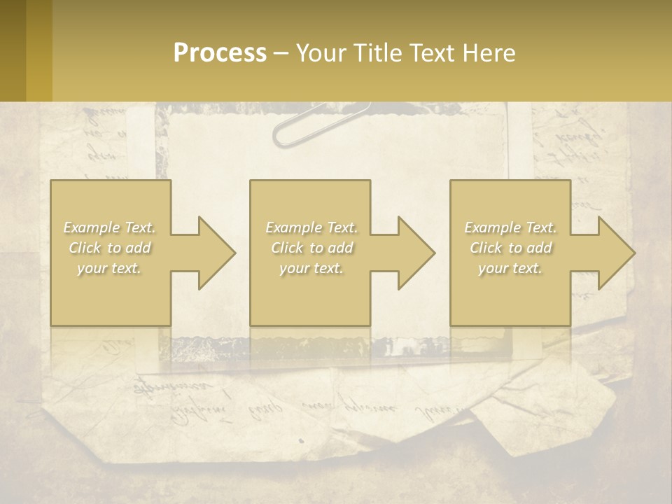 Write Tattered Page PowerPoint Template