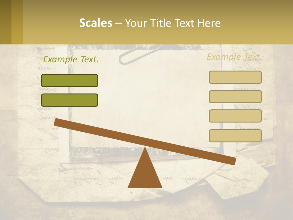 Write Tattered Page PowerPoint Template