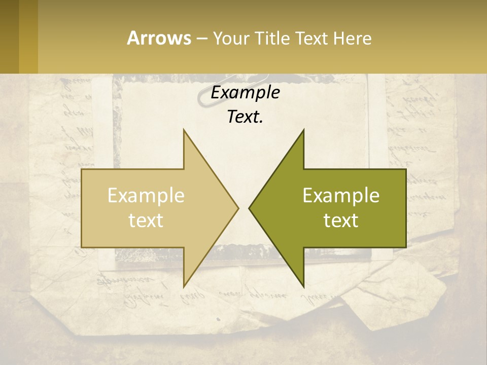 Write Tattered Page PowerPoint Template