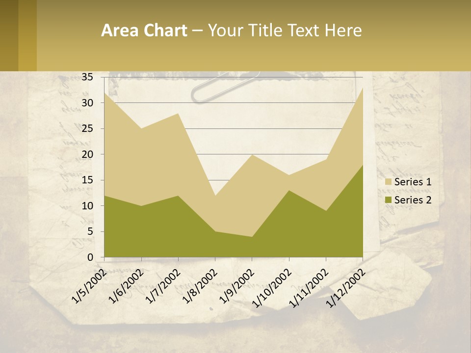 Write Tattered Page PowerPoint Template