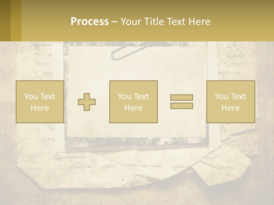 Write Tattered Page PowerPoint Template