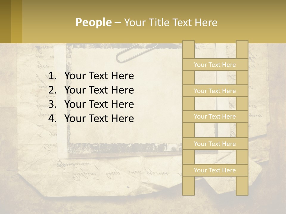 Write Tattered Page PowerPoint Template