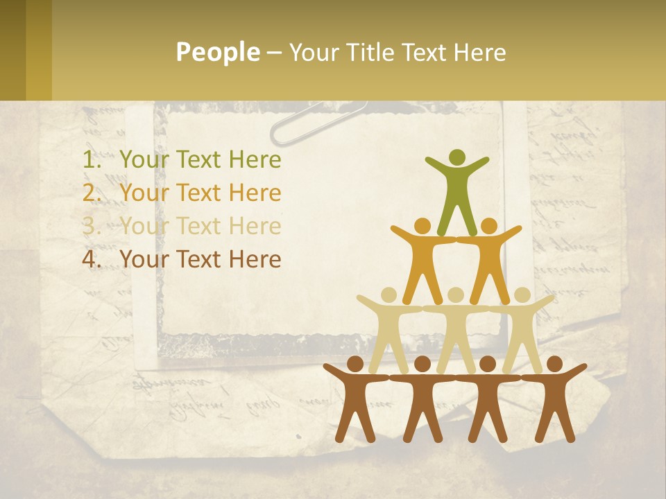 Write Tattered Page PowerPoint Template