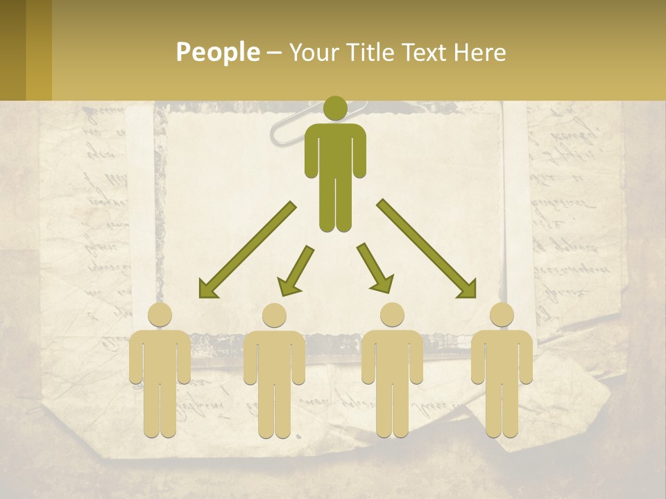 Write Tattered Page PowerPoint Template