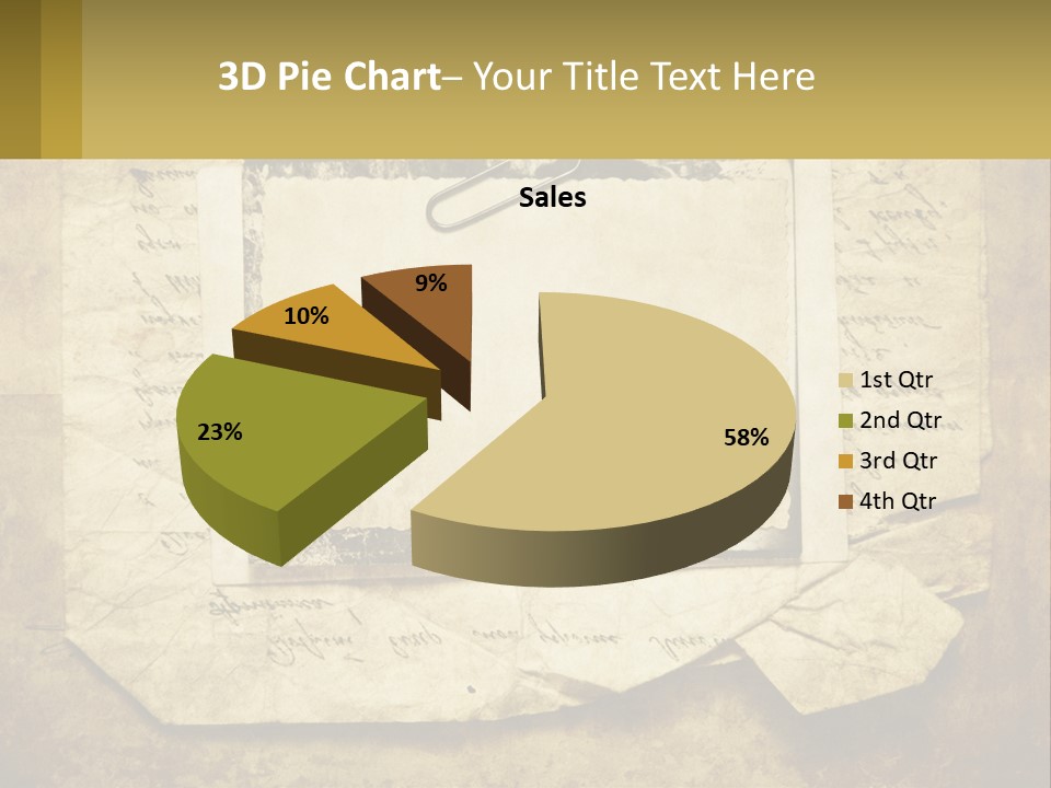 Write Tattered Page PowerPoint Template