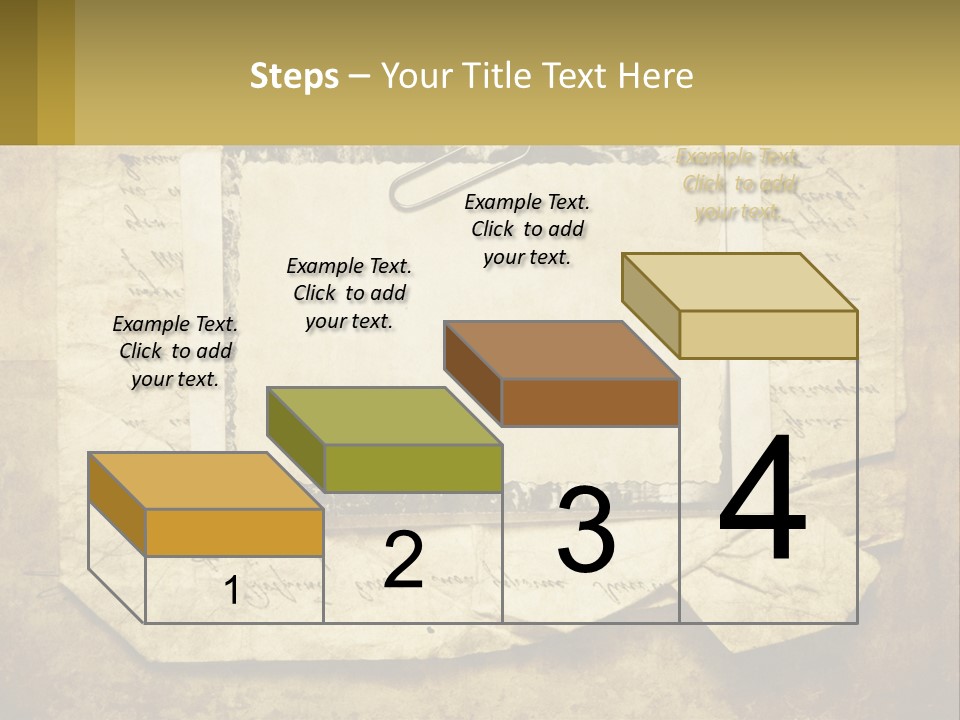 Write Tattered Page PowerPoint Template
