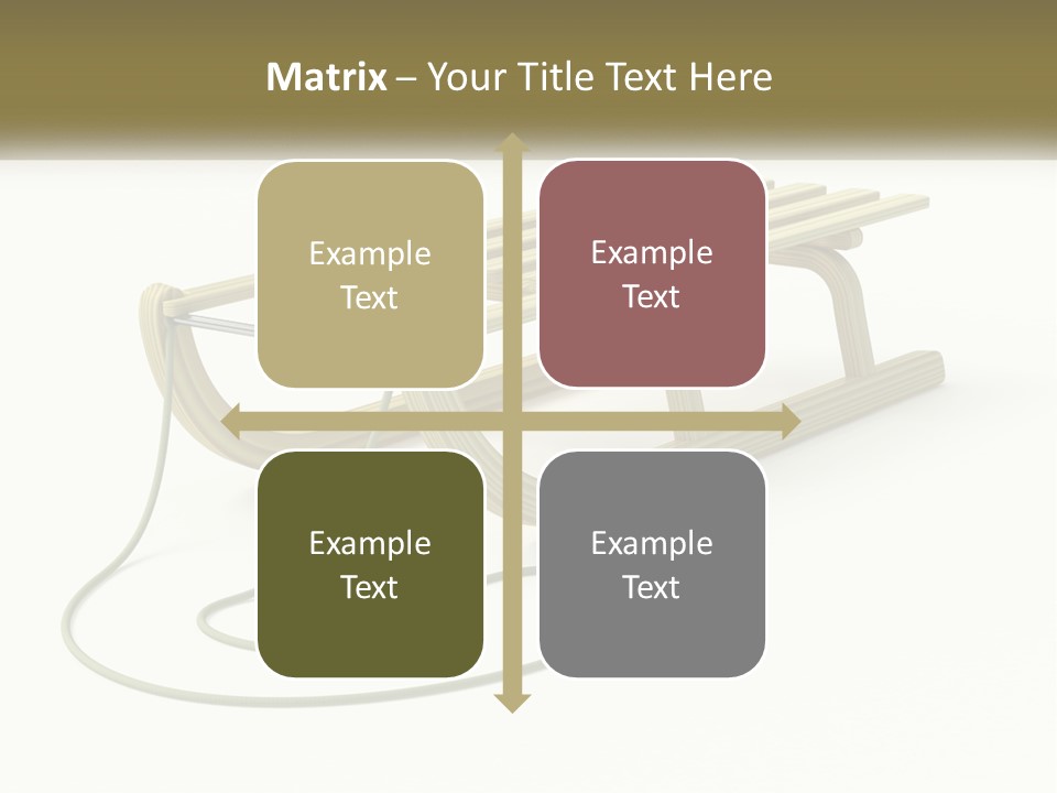 Plant Object Snowfall PowerPoint Template