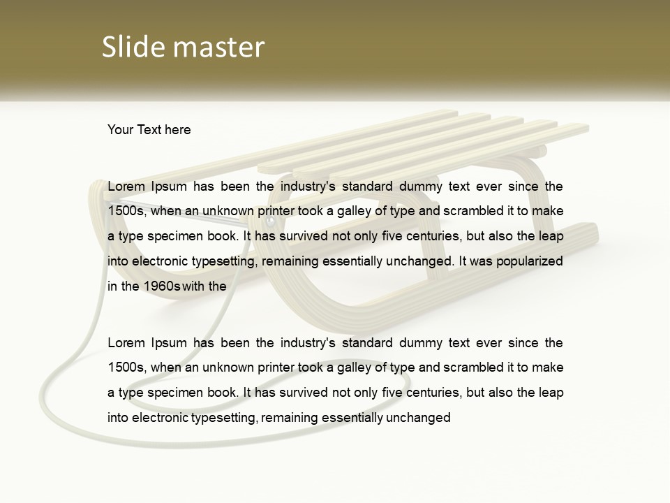 Plant Object Snowfall PowerPoint Template