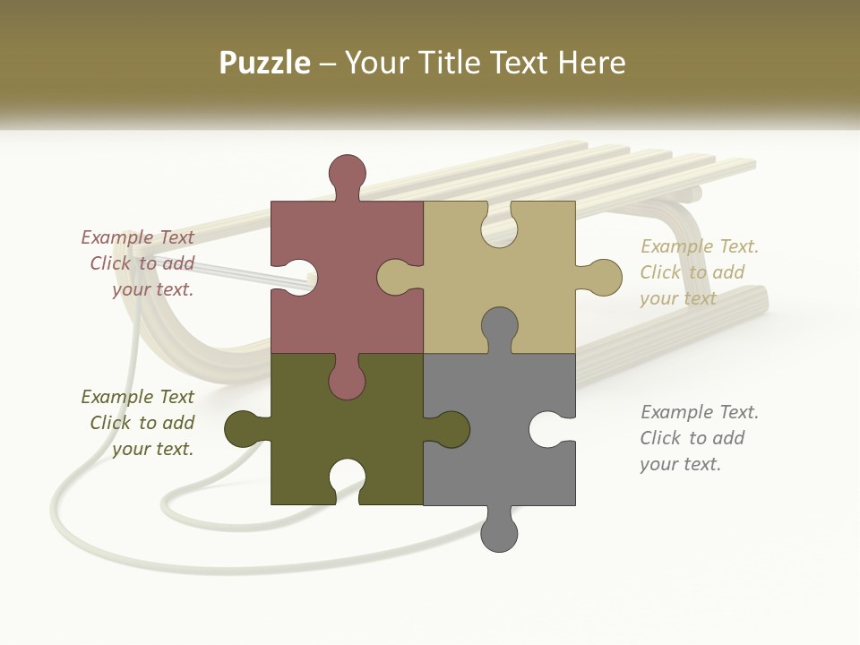 Plant Object Snowfall PowerPoint Template