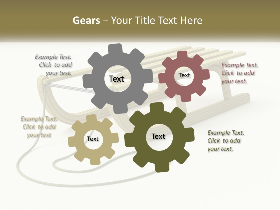 Plant Object Snowfall PowerPoint Template