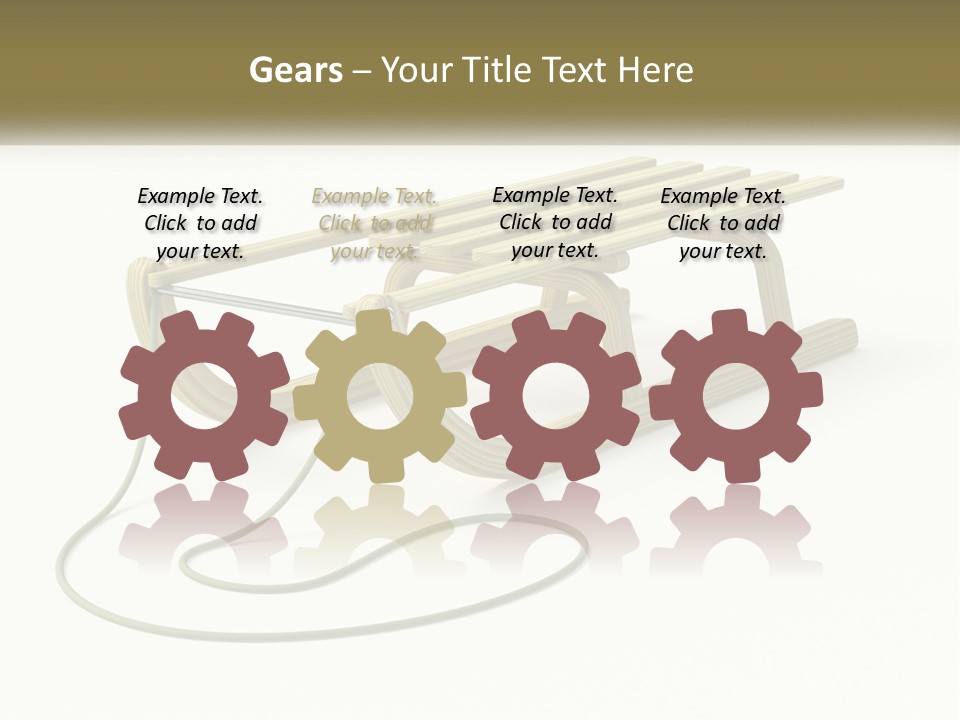 Plant Object Snowfall PowerPoint Template